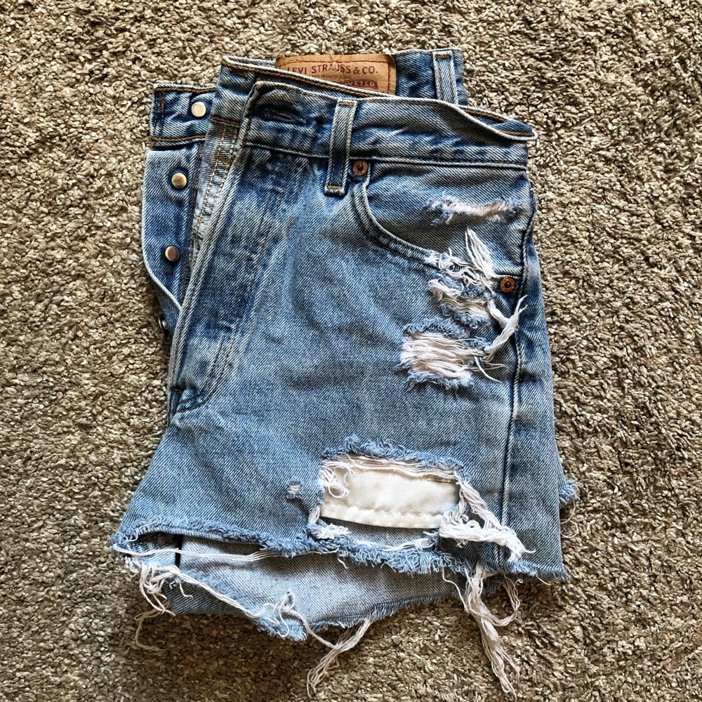 Levi’s 501 Denim High Waisted Shorts